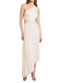 Delfina Plisseekleid – Weiß
