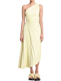 Delfina Plisseekleid – Beige