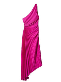 Delfina Plisseekleid – Fuchsie