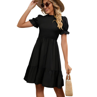 Cécilia - Schlankes Sommerkleid mit Rundhalsausschnitt