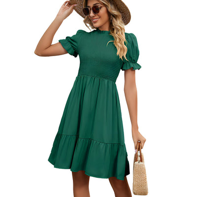Cécilia - Schlankes Sommerkleid mit Rundhalsausschnitt