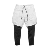 Vexon | Atmungsaktive Kompressionshose für Herren 2-in-1 – Weiß