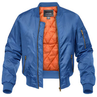 Herren Pilot Bomberjacke – Blau