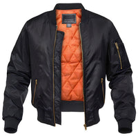 Herren Pilot Bomberjacke – Schwarz