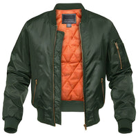 Herren Pilot Bomberjacke – Grün
