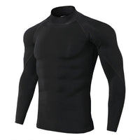Gevaro | Atmungsaktives Kompressionsshirt für Herren Sommer – Schwarz
