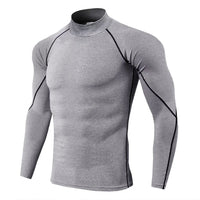 Gevaro | Atmungsaktives Kompressionsshirt für Herren Sommer – Grau