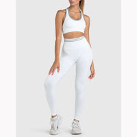 Vortixa | Flexibles Sport-BH und Leggings Set für Damen Sommer – Weiß
