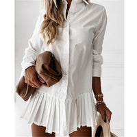 Isaballa kleid | Langärmliges Shirt für Frauen – Weiß