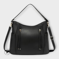 Eleanor | Vintage-inspirierte elegante Handtasche für Frauen – Schwarz