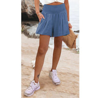 MARIELA - Casual Shorts für Frauen – Blau