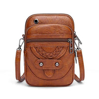 Vellana | Vintage Leder-Umhängetasche – Braun