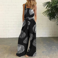 VIA - Ärmelloser Overall Jumpsuit – Schwarz