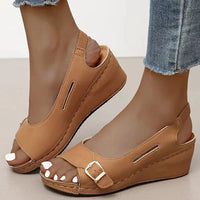 Rieka Sandalen | Bequeme Damen-Sommersandalen mit Schnallen – Braun