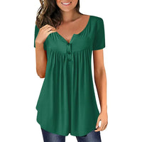 Trendige Bluse mit Knopfdetails – Grün