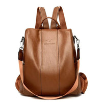 Damen Zwei Wege Griff Modern Rucksack | Stilvoll – Khaki