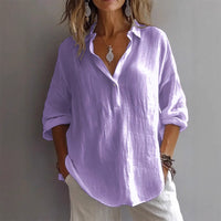 Elegante Casual Damen Bluse – Lila