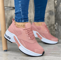 Damen Freizeit Sneaker Bequem Modern – Rosa