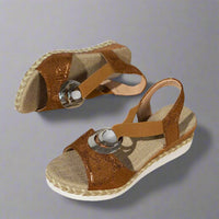 Frigga | Orthopädische Sandalen mit Komfort-Passform – Braun