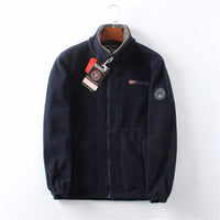 Winddichte & atmungsaktive Herren-Fleecejacke – Dunkelblau