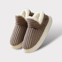 Hausschuhe Warm Gepolstert | Rutschfest & Bequem – Braun