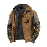 Herren Vintage Fleece Jacke - Warme Outdoor Kollektion – Khaki