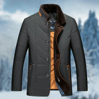 Herren Winter Jacke | Warm & Wasserdicht | Atmungsaktiv – Schwarz