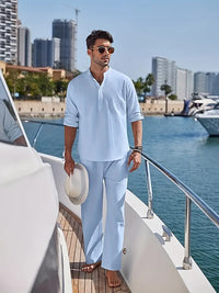 Modernes Herren Business Outfit – Himmelblau