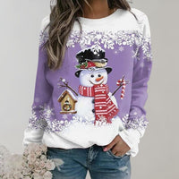Festlicher Weihnachtspullover für Damen - Weich und Warm – Lila