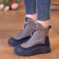 Zoharit - Wasserdichte Stiefeletten Mit Dicker Sohle – Braun