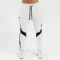 Jogginghose für Herren - Slim fit leichte Baumwoll-Sweatpants mit elastischem Bund für den Sommer – Weiß
