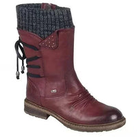 Juliane | Warme Winterstiefeletten – Rot