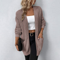 Cantelle Cardigan | Leichter gestrickter langer Sommer-Cardigan für Damen – Rosa