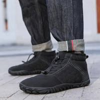 Markus | Wasserdichte Barfußschuhe für den Winter – Schwarz