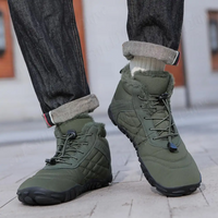 Markus | Wasserdichte Barfußschuhe für den Winter – Grün