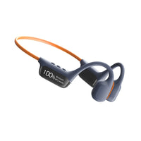 Wasserdichte Knochenschall-Schwimmkopfhörer – Bluetooth 5.4 MP3-Headset (32GB) – Orange Blau