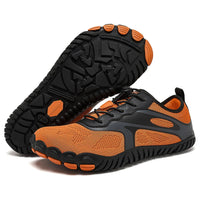 Stephan | Wasserdichte Unisex Barfußschuhe – Schwarz / Orange