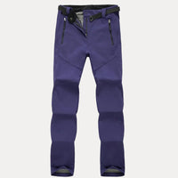 Wasserdichte Thermo-Wanderhose für Damen mit Fleecefutter – Dunkel Lila