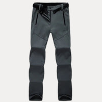 Wasserdichte Thermo-Wanderhose für Damen mit Fleecefutter – Grau