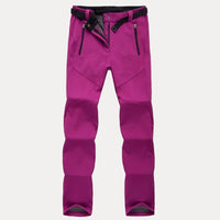 Wasserdichte Thermo-Wanderhose für Damen mit Fleecefutter – Lila