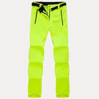 Wasserdichte Thermo-Wanderhose für Damen mit Fleecefutter – Gelb