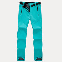 Wasserdichte Thermo-Wanderhose für Damen mit Fleecefutter – Himmelblau