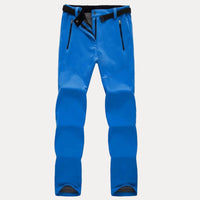Wasserdichte Thermo-Wanderhose für Damen mit Fleecefutter – Blau