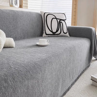 Sofaüberwurf mit modernem Design – Grau