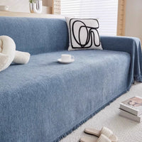Sofaüberwurf mit modernem Design – Blau
