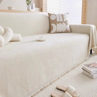 Sofaüberwurf mit modernem Design – Apricot