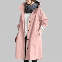 Katrin | Stilvoller wasserdichter Trenchcoat – Rosa