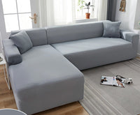 Björkholm Sofaüberzug | Wasserabweisender Stretch-Schutzbezug für dein Sofa - Sommeredition – Hellgrau