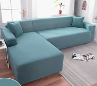Björkholm Sofaüberzug | Wasserabweisender Stretch-Schutzbezug für dein Sofa - Sommeredition – Blau