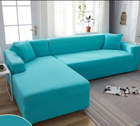 Björkholm Sofaüberzug | Wasserabweisender Stretch-Schutzbezug für dein Sofa - Sommeredition – Himmelsblau
